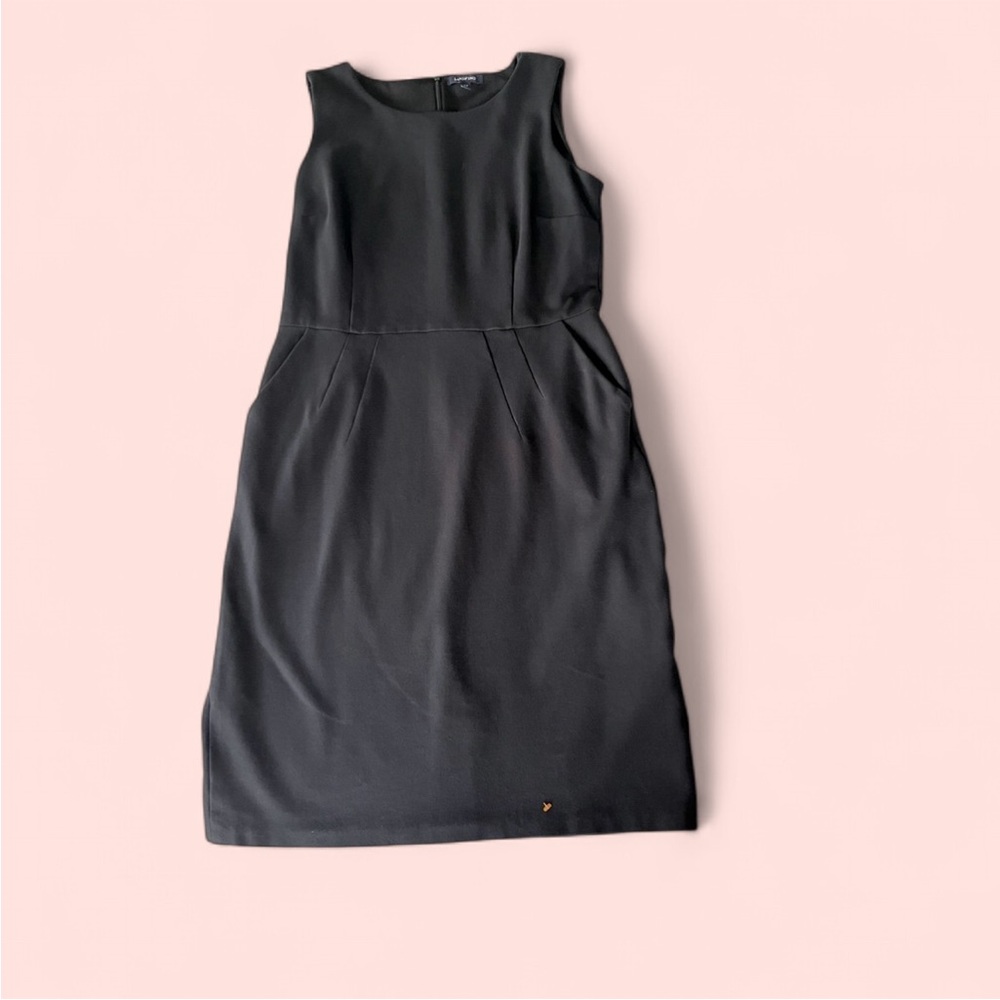 Lands' End Black Strapless Sheath Cocktail Dress - Picture 2 of 5